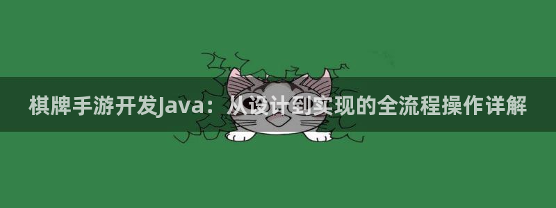 庄闲游戏规律：棋牌手游开发Java：从设计到实现的全流程操作